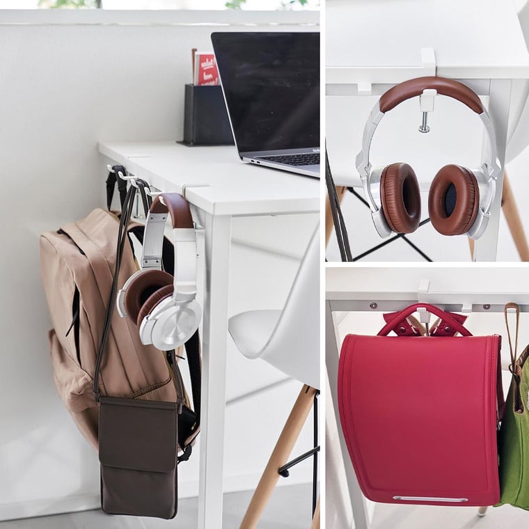 （土・日発送可） テーブル横フック タワー 山崎実業 公式 tower 収納 1576 1577 ホワイト ブラック