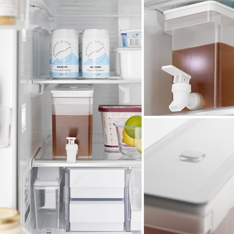 冷蔵庫ドリンクサーバー タワー 2.8L 山崎実業 tower 1582 1583 白 黒 送料無料