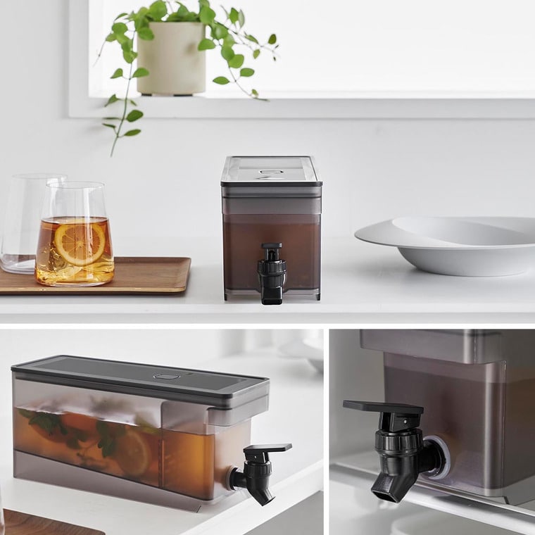 冷蔵庫ドリンクサーバー タワー 1.8L 山崎実業 tower 1584 1585 白 黒 送料無料