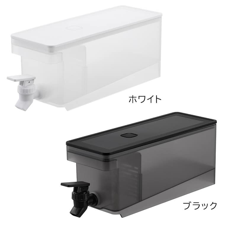 冷蔵庫ドリンクサーバー タワー 1.8L 山崎実業 tower 1584 1585 白 黒 送料無料