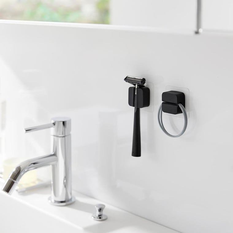 フィルムフックサニタリーマルチフック タワー 2個組 山崎実業 tower ホワイト ブラック 1592 1593