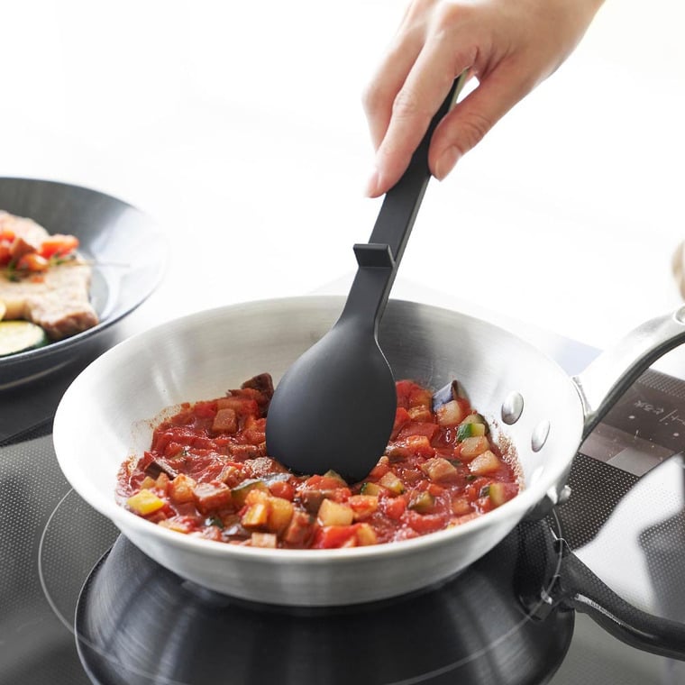 シリコーン調理スプーン タワー S 山崎実業 公式 tower 1596 1597 ホワイト ブラック / 食洗機対応