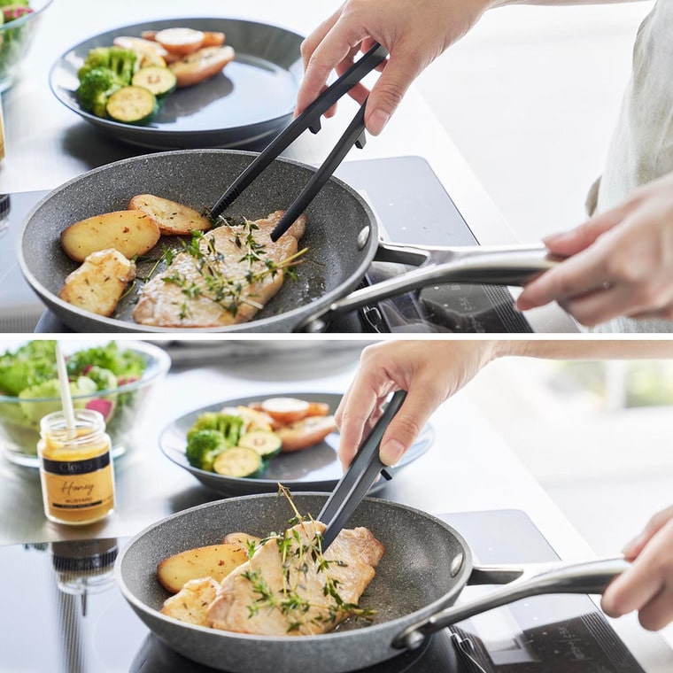 シリコーン菜箸トング タワー S 山崎実業 公式 tower 20cm 1598 1599 ホワイト ブラック / 食洗機対応