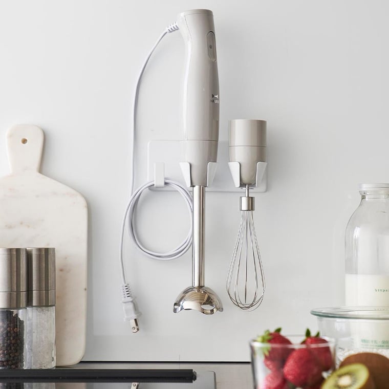 （土・日発送可） フィルムフックハンドブレンダーホルダー タワー 山崎実業 公式 tower 1610 1611 ホワイト ブラック