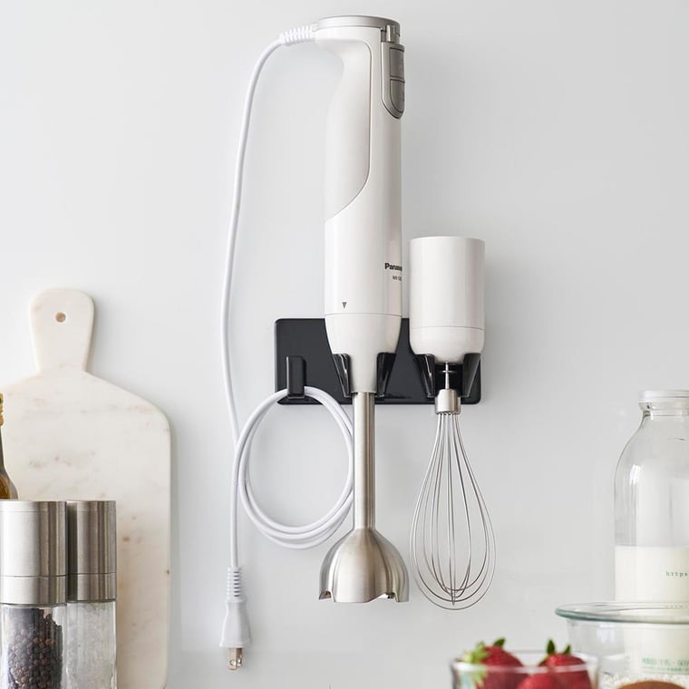 （土・日発送可） フィルムフックハンドブレンダーホルダー タワー 山崎実業 公式 tower 1610 1611 ホワイト ブラック