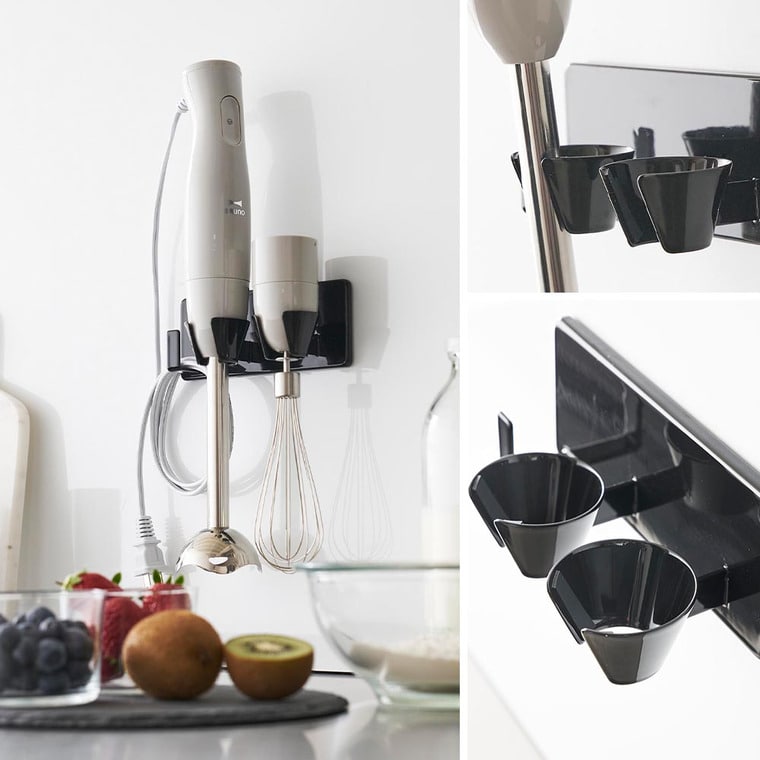 （土・日発送可） フィルムフックハンドブレンダーホルダー タワー 山崎実業 公式 tower 1610 1611 ホワイト ブラック