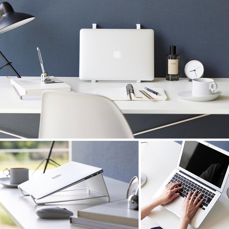 （土・日発送可） ツーウェイノートパソコン&タブレットスタンド タワー 山崎実業 公式 tower 1626 1627 ホワイト ブラック / 11～17インチ 送料無料