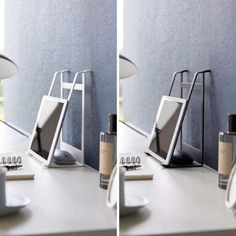 （土・日発送可） ツーウェイノートパソコン&タブレットスタンド タワー 山崎実業 公式 tower 1626 1627 ホワイト ブラック / 11～17インチ 送料無料