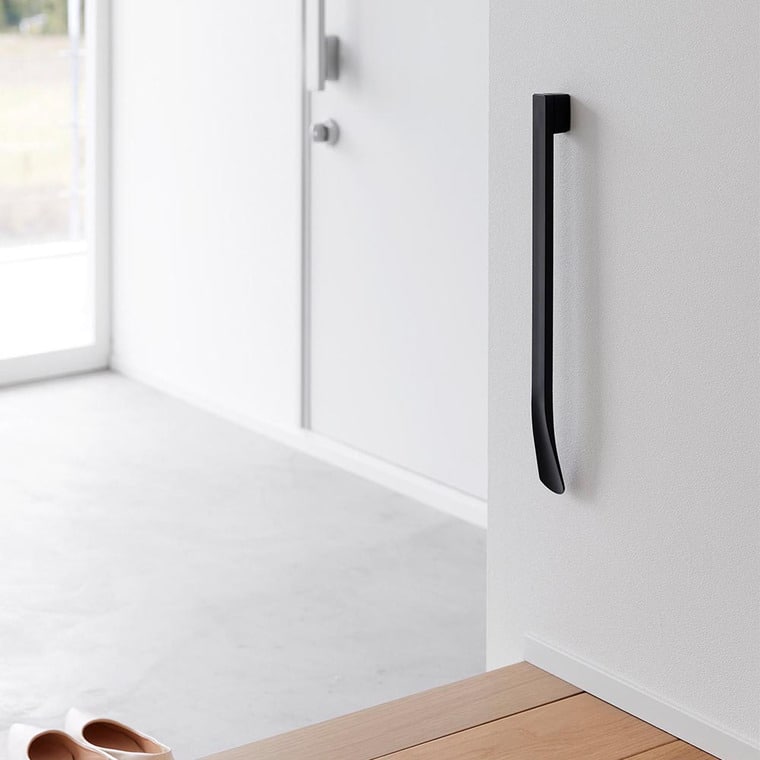 (土・日発送可) マグネットで付けるウォール靴ベラ タワー 石こうボード壁対応 山崎実業 公式 tower 1636 1637 ホワイト ブラック