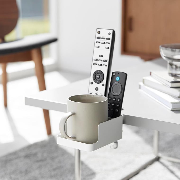 テーブル横スマートフォン&コップホルダー タワー 山崎実業 公式 tower 1638 1639 ホワイト ブラック