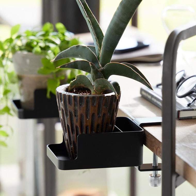 テーブル横スマートフォン&コップホルダー タワー 山崎実業 公式 tower 1638 1639 ホワイト ブラック