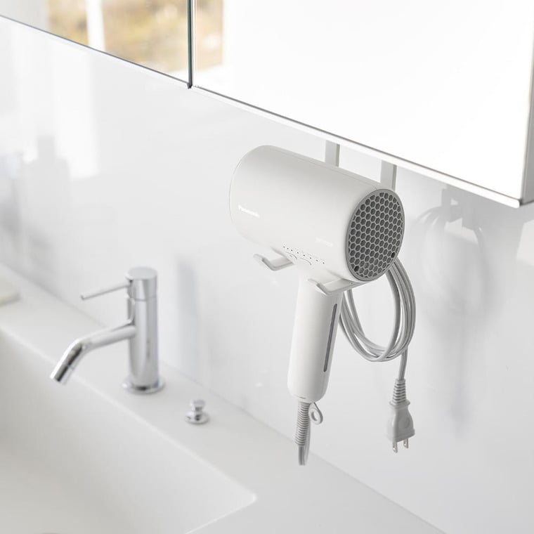 （土・日発送可） 棚下ドライヤーハンガー タワー 山崎実業 公式 tower 1640 1641 ホワイト ブラック / 送料無料