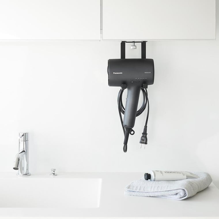 （土・日発送可） 棚下ドライヤーハンガー タワー 山崎実業 公式 tower 1640 1641 ホワイト ブラック / 送料無料