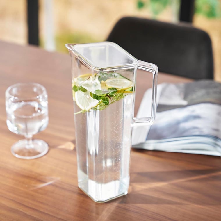 （土・日発送可） ハンドル付き冷水筒 タワー 1.2L 山崎実業 公式 tower キッチン 1646 1647 ホワイト ブラック