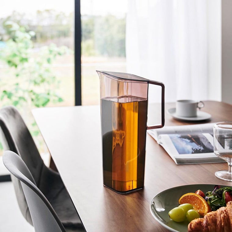 （土・日発送可） ハンドル付き冷水筒 タワー 1.2L 山崎実業 公式 tower キッチン 1646 1647 ホワイト ブラック