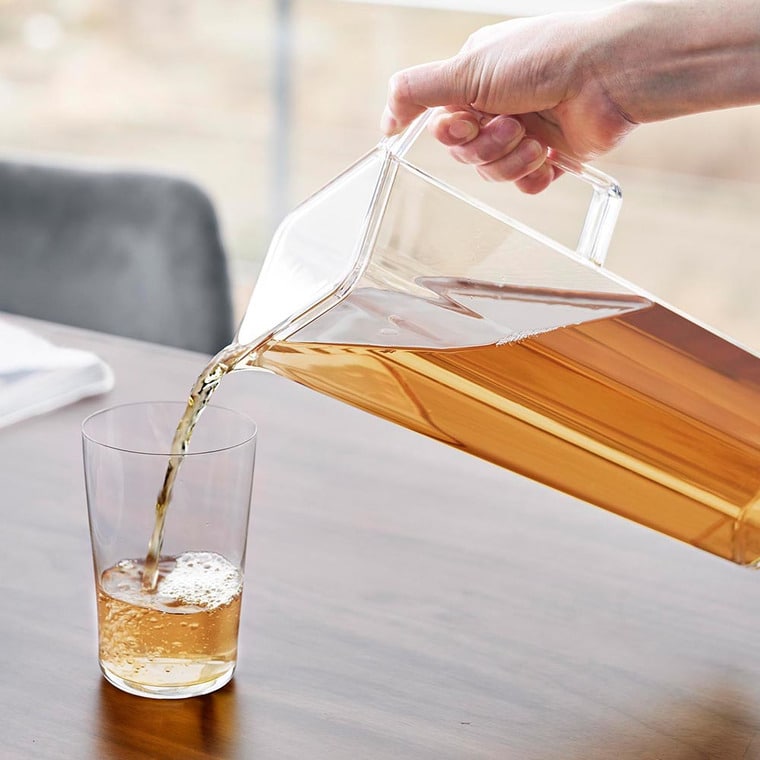 （土・日発送可） ハンドル付き冷水筒 タワー 1.2L 山崎実業 公式 tower キッチン 1646 1647 ホワイト ブラック