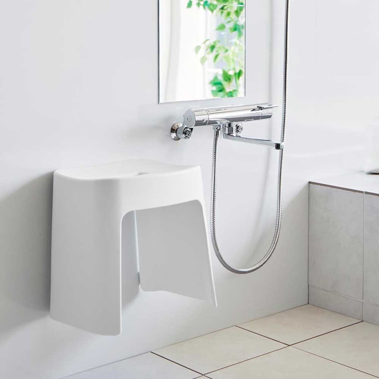 洗いやすいマグネット風呂イス タワー SH32 山崎実業 tower 32cm 1653 1654 ホワイト ブラック 送料無料