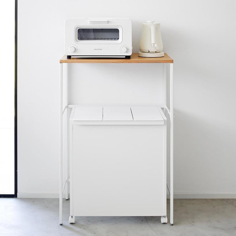 分別ゴミ箱上ラック タワー 山崎実業 tower 1666 1667 ホワイト ブラック / 送料無料