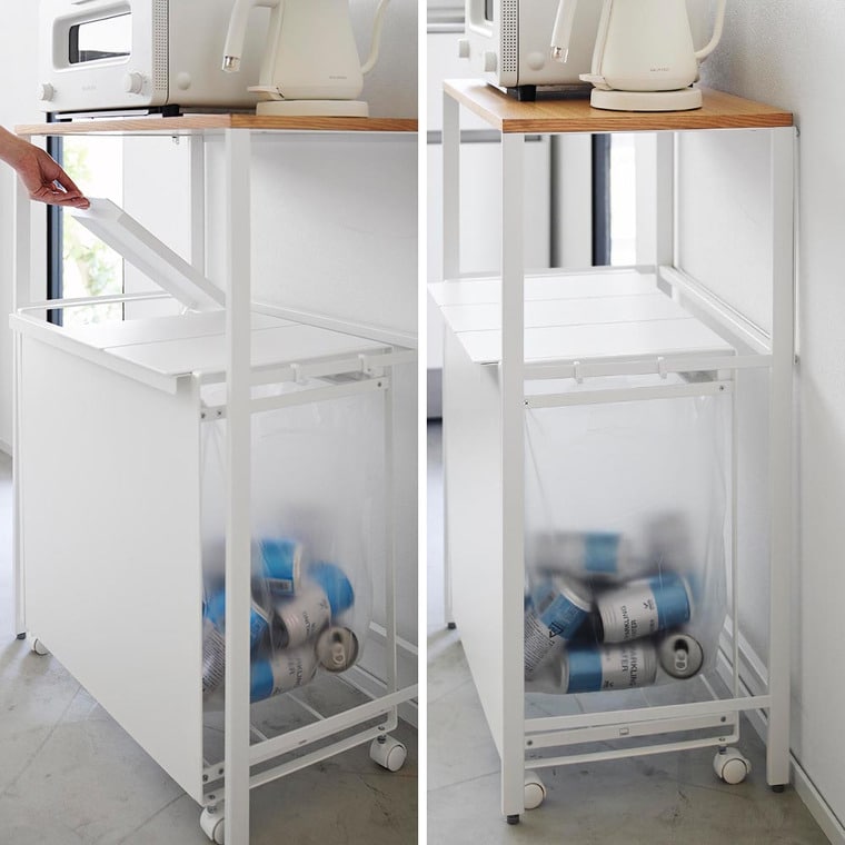 分別ゴミ箱上ラック タワー 山崎実業 tower 1666 1667 ホワイト ブラック / 送料無料