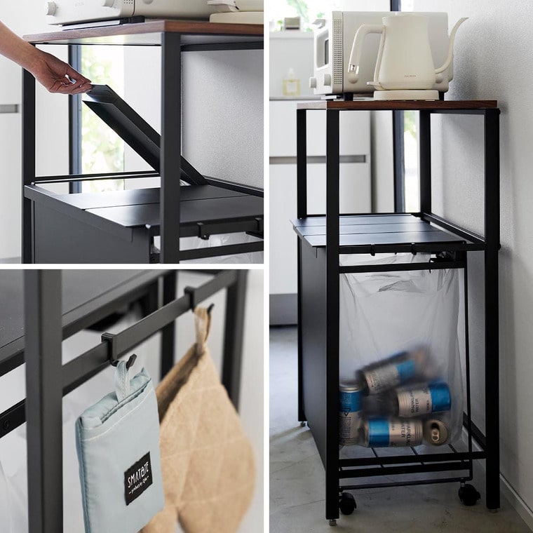 分別ゴミ箱上ラック タワー 山崎実業 tower 1666 1667 ホワイト ブラック / 送料無料