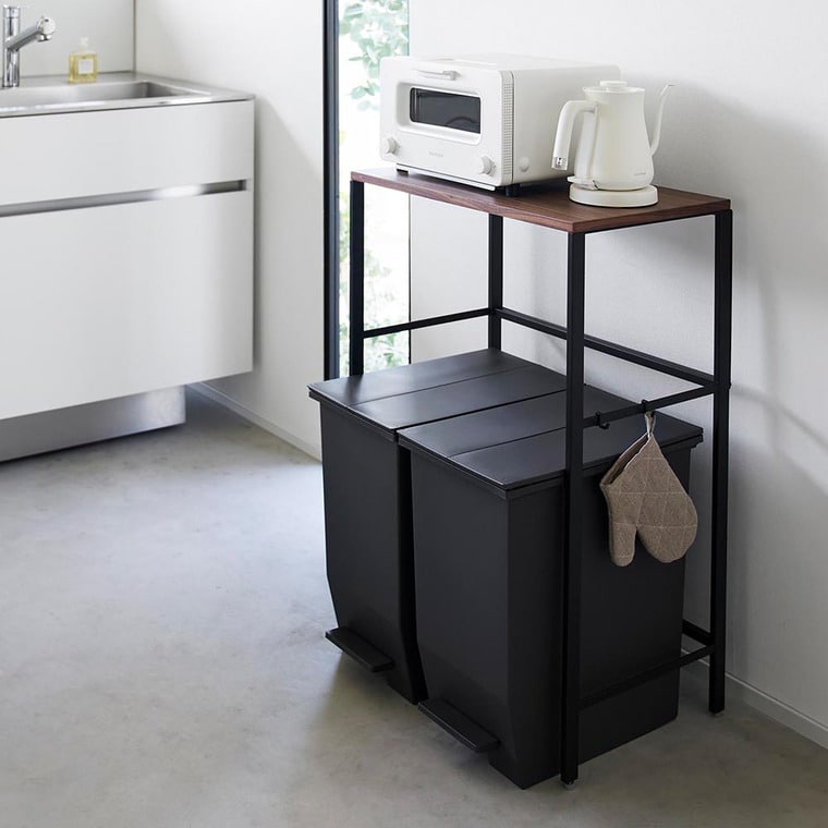 分別ゴミ箱上ラック タワー 山崎実業 tower 1666 1667 ホワイト ブラック / 送料無料