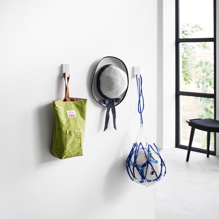 ウォールフック タワー 3個組 石こうボード壁対応 山崎実業 tower 1688 1689 ホワイト ブラック