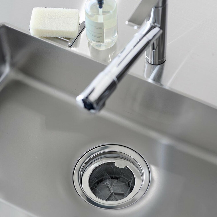 水切りネットが交換しやすい排水口ネットホルダー タワー 山崎実業 公式 tower 1694