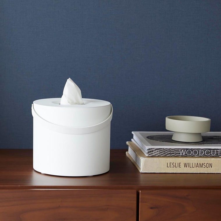 ハンドル付きティッシュケース タワー 山崎実業 公式 tower 1703 1704 ホワイト ブラック / 送料無料