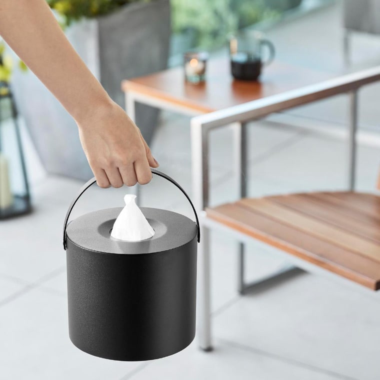 ハンドル付きティッシュケース タワー 山崎実業 公式 tower 1703 1704 ホワイト ブラック / 送料無料