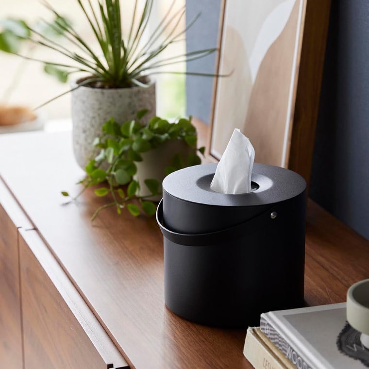 ハンドル付きティッシュケース タワー 山崎実業 公式 tower 1703 1704 ホワイト ブラック / 送料無料