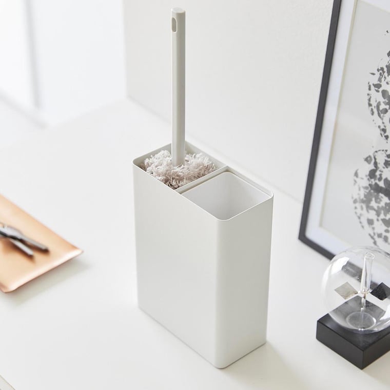 （土・日発送可） マグネット粘着クリーナースタンド収納&ダストボックス タワー 山崎実業 公式 tower 1705 1706 ホワイト ブラック