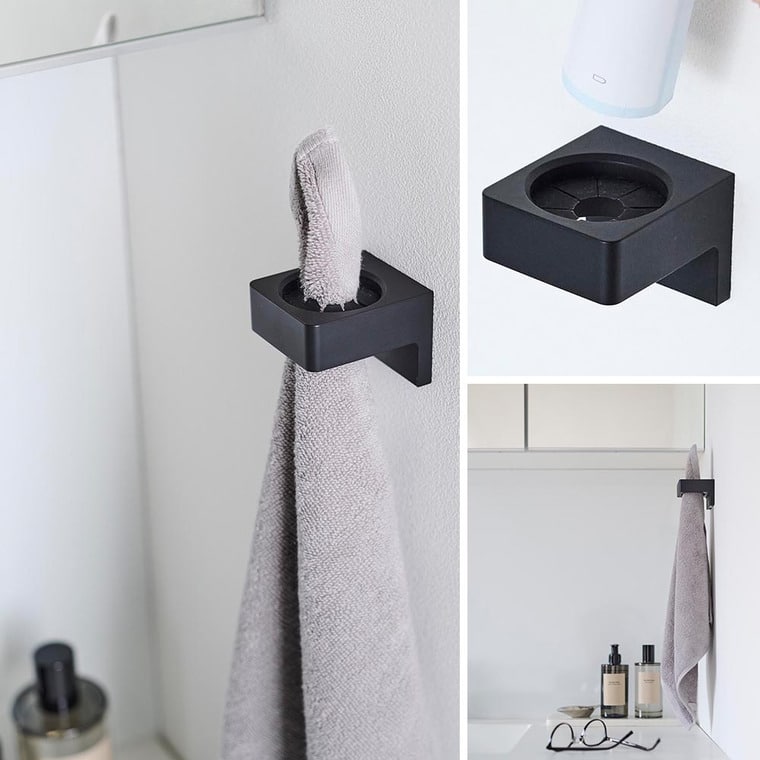 ウォールサニタリーホルダー タワー石こうボード壁対応 山崎実業 公式 tower 1707 1708 ホワイト ブラック