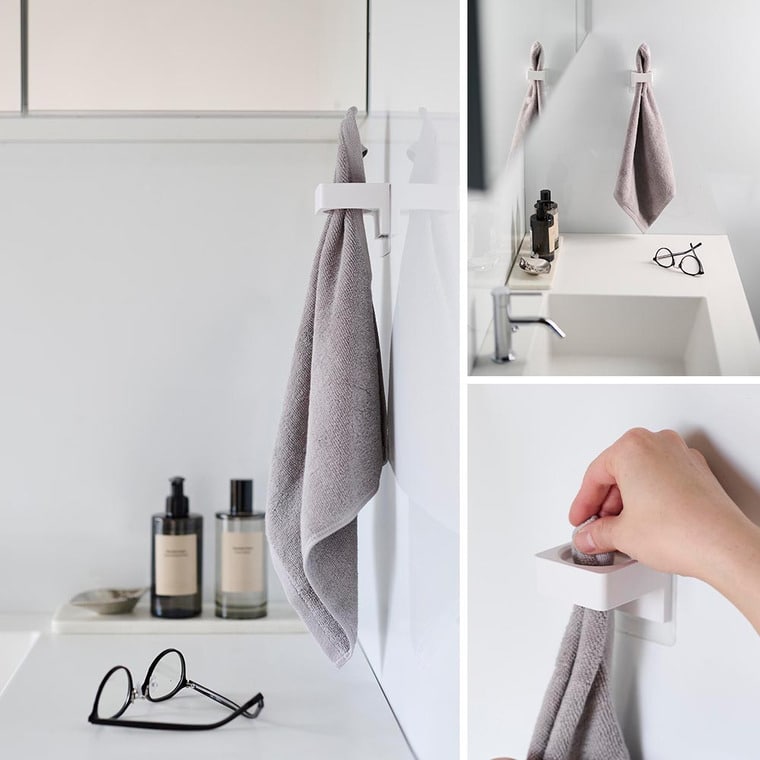 フィルムフックサニタリーホルダー タワー 山崎実業 公式 tower 1709 1710 ホワイト ブラック