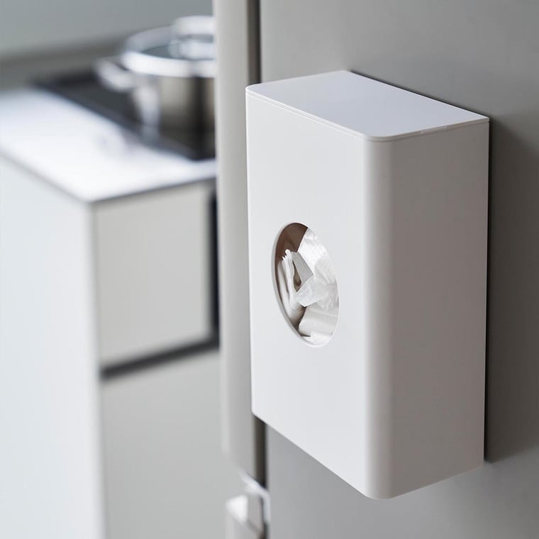 （土・日発送可） マグネット水切りネットホルダー タワー 山崎実業 公式 tower キッチン 1715 1716 ホワイト ブラック