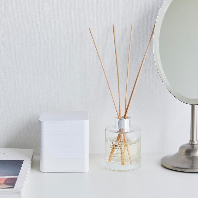 （土・日発送可） アクセサリートレー タワー 4段 スクエア 山崎実業 公式 tower 1753 1754 ホワイト ブラック