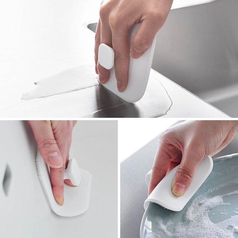 マグネットキッチンシリコーンスポンジ タワー 山崎実業 公式 tower 1844 1845 ホワイト ブラック