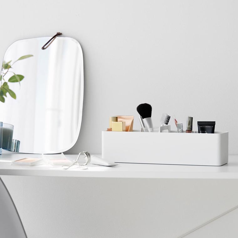 （土・日発送可） ハンドル付きスリム収納ボックス タワー 山崎実業 公式 tower 1854 1855 ホワイト ブラック / 送料無料