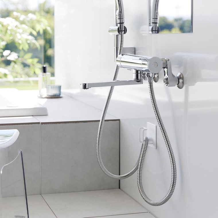 マグネットバスルームシャワーホースフック タワー 山崎実業 公式 tower お風呂 1863 1864 ホワイト ブラック