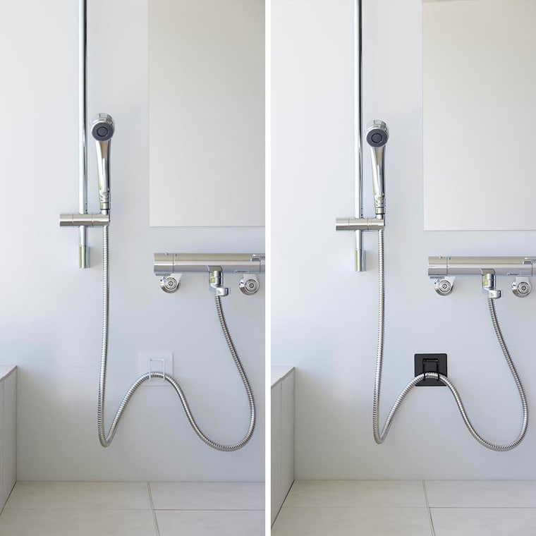 マグネットバスルームシャワーホースフック タワー 山崎実業 公式 tower お風呂 1863 1864 ホワイト ブラック