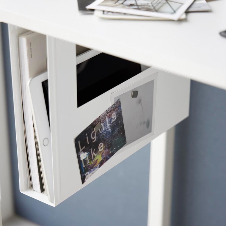 デスク下A4ファイル収納ホルダー タワー 山崎実業 tower 1875 1876 ホワイト ブラック 送料無料