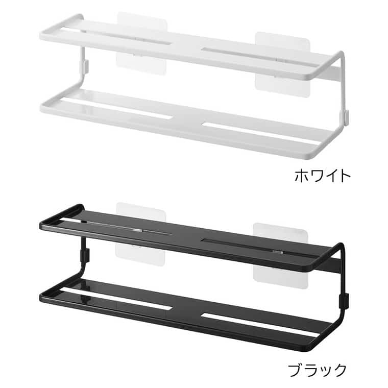 (土・日発送可) フィルムフックサニタリーラック タワー 2段 山崎実業 公式 tower 2173 2174 ホワイト ブラック 送料無料