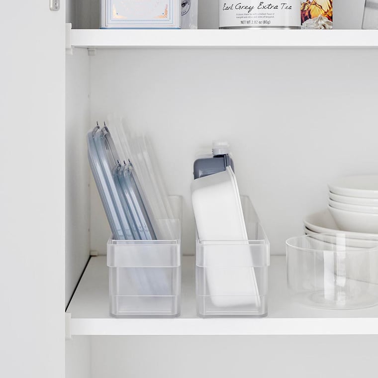 冷蔵庫中収納ケース タワー S 仕切り付き 山崎実業 公式 tower 1479 1480 ホワイト ブラック