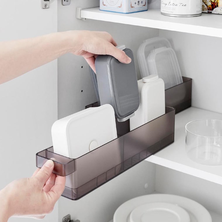 冷蔵庫中収納ケース タワー S 仕切り付き 山崎実業 公式 tower 1479 1480 ホワイト ブラック