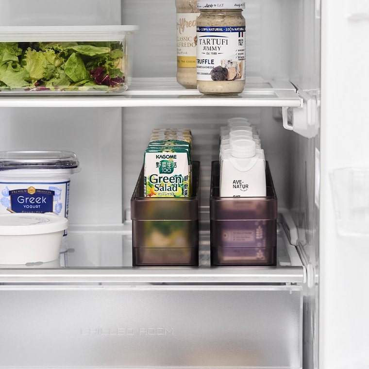 冷蔵庫中収納ケース タワー S 仕切り付き 山崎実業 公式 tower 1479 1480 ホワイト ブラック