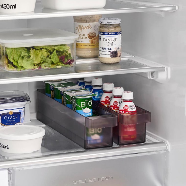 冷蔵庫中収納ケース タワー S 仕切り付き 山崎実業 公式 tower 1479 1480 ホワイト ブラック