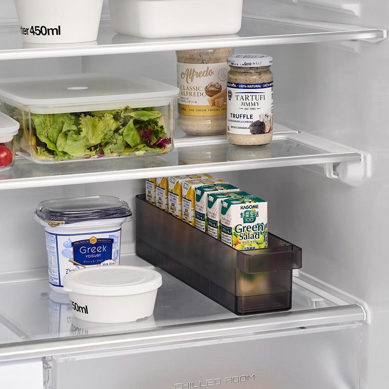 冷蔵庫中収納ケース タワー S 仕切り付き 山崎実業 公式 tower 1479 1480 ホワイト ブラック