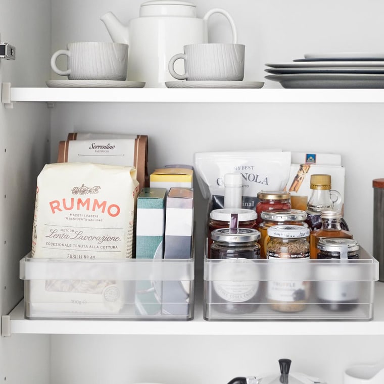 （土・日発送可） 冷蔵庫中収納ケース タワー L 仕切り付き 山崎実業 公式 tower 1477 1478 ホワイト ブラック