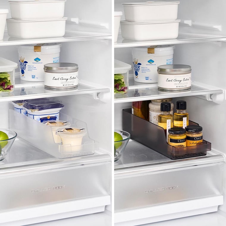 冷蔵庫中缶ストッカー タワー S 山崎実業 公式 tower 1479 1480 ホワイト ブラック