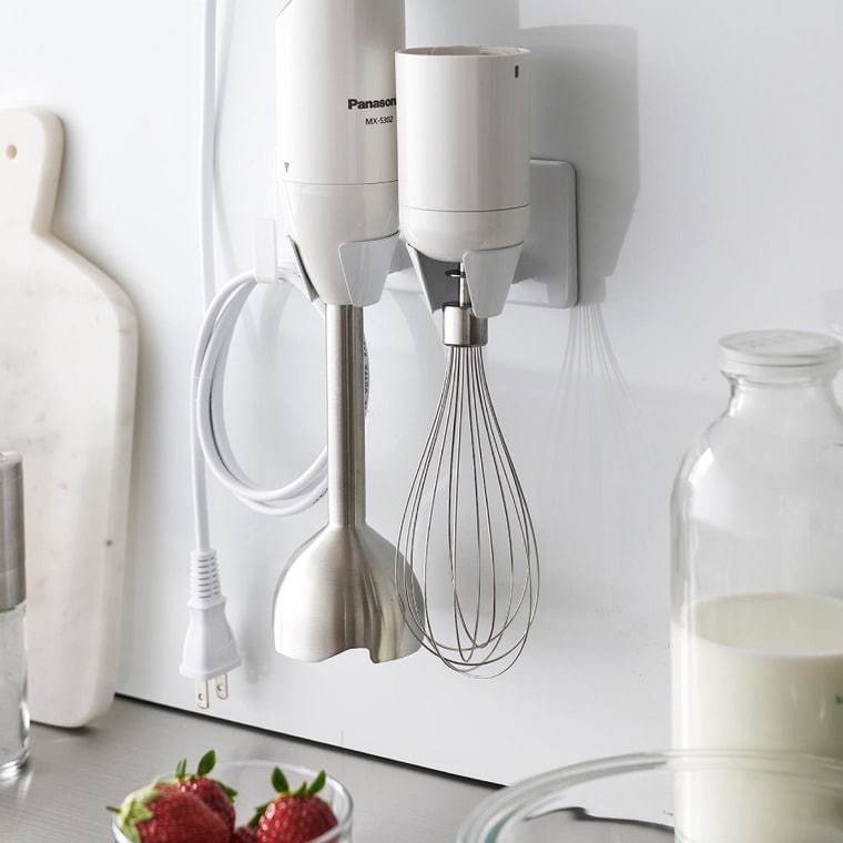 （土・日発送可） フィルムフックハンドブレンダーホルダー タワー 山崎実業 公式 tower 1610 1611 ホワイト ブラック