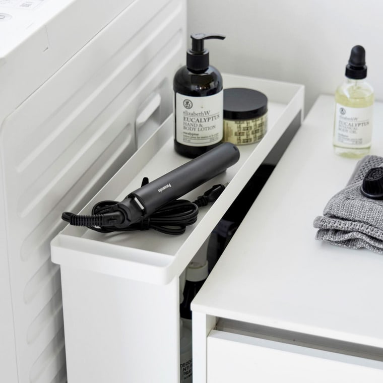 （土・日発送可） キャスター付きスリムワゴン タワー 3段 山崎実業 公式 tower 1804 1805 ホワイト ブラック / 送料無料